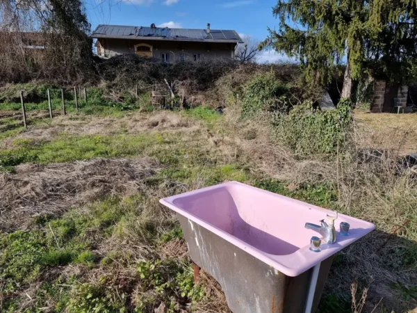 Baignoire rose