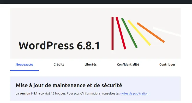 Wordpress 6.8.1