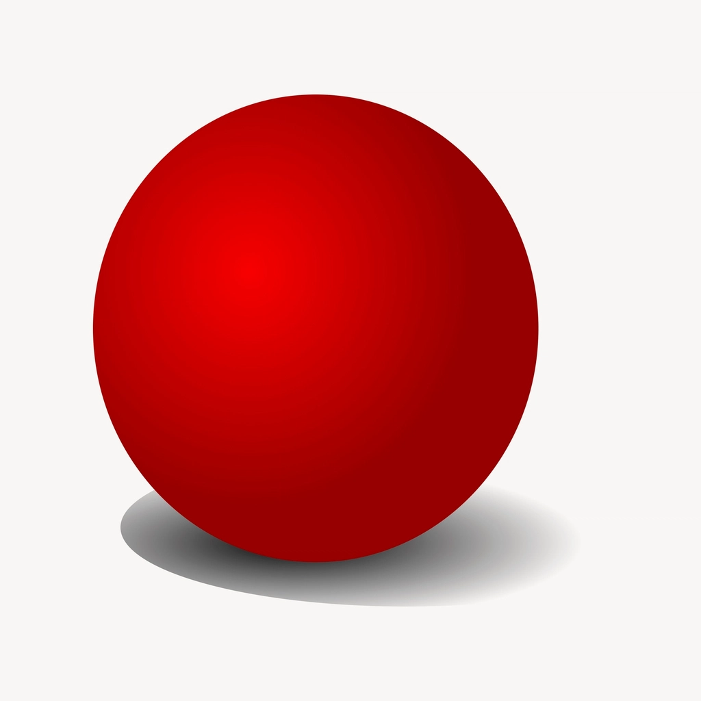 une boule rouge