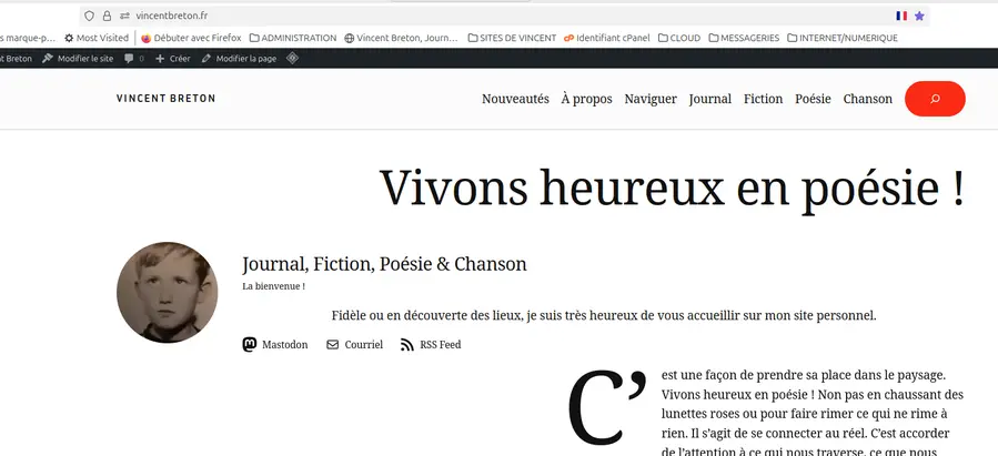 l'adresse du site de Vincent Breton est en .fr