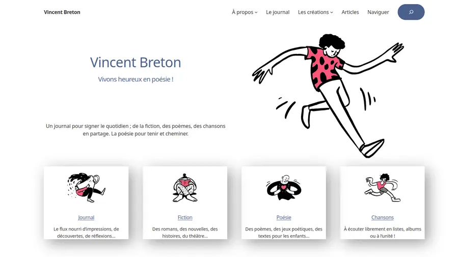 accueil du site vincentbreton.fr