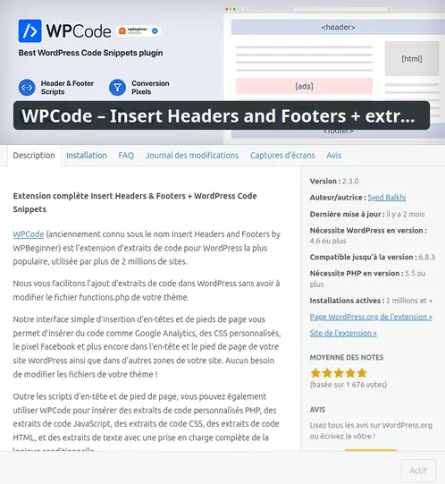 extensionWp Code