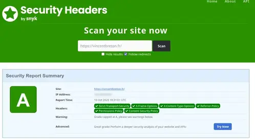 sécurity headers
