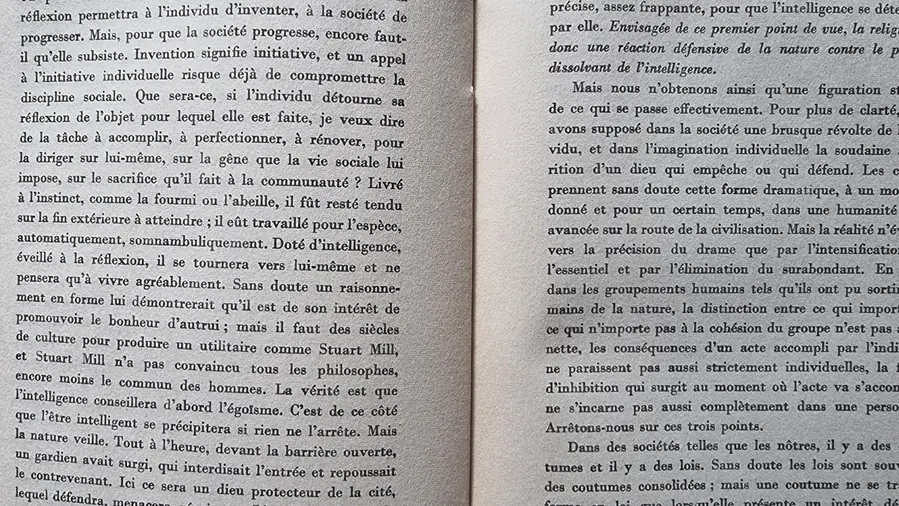 extrait des deux sources de la morale et de la religion