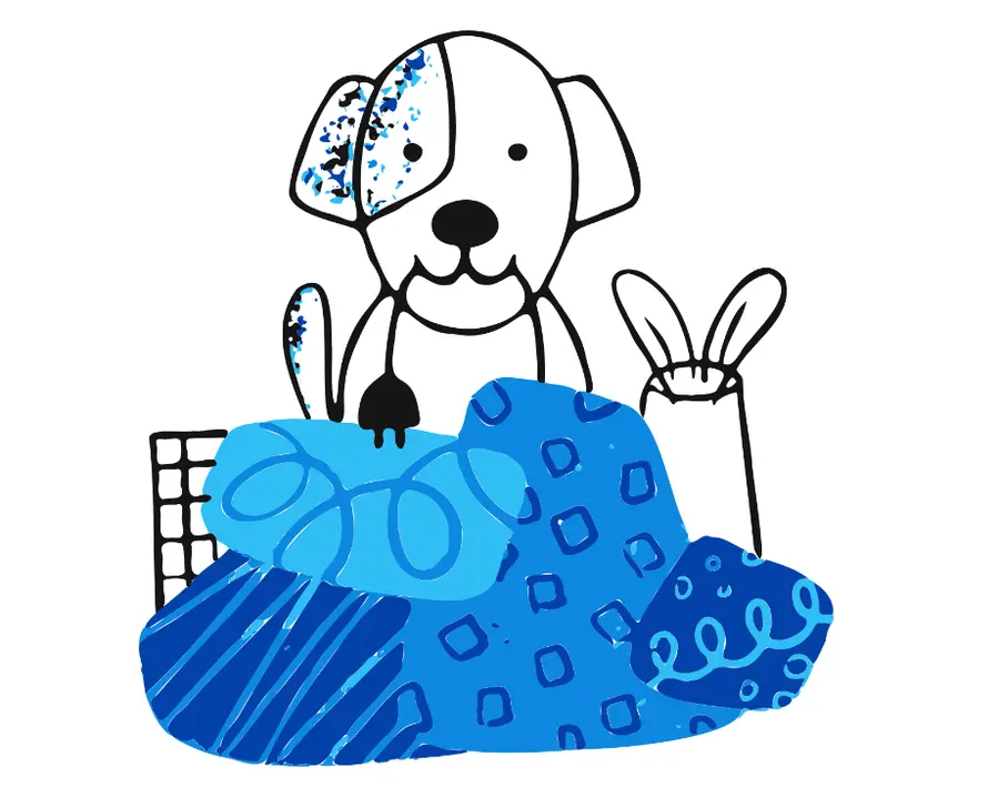 un chien farceur