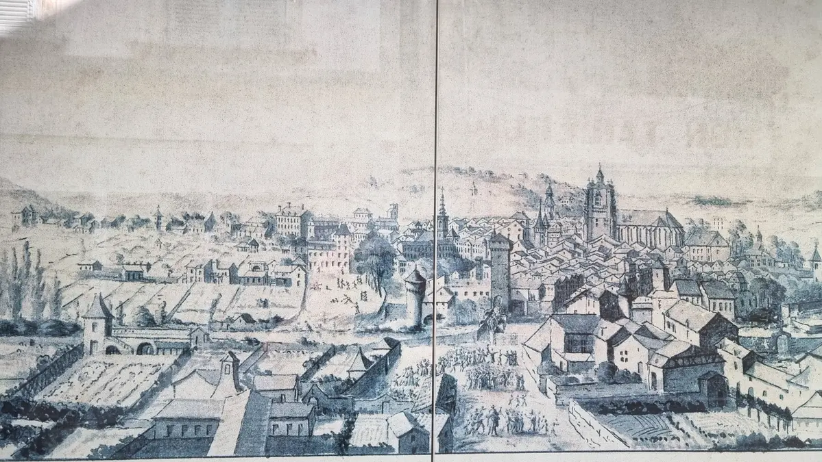 Villefranche de Rouergue en 1786