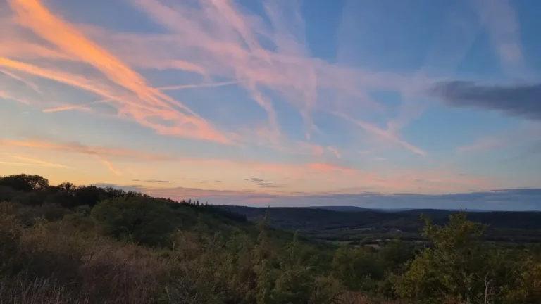 ciel du soir sur la Causse