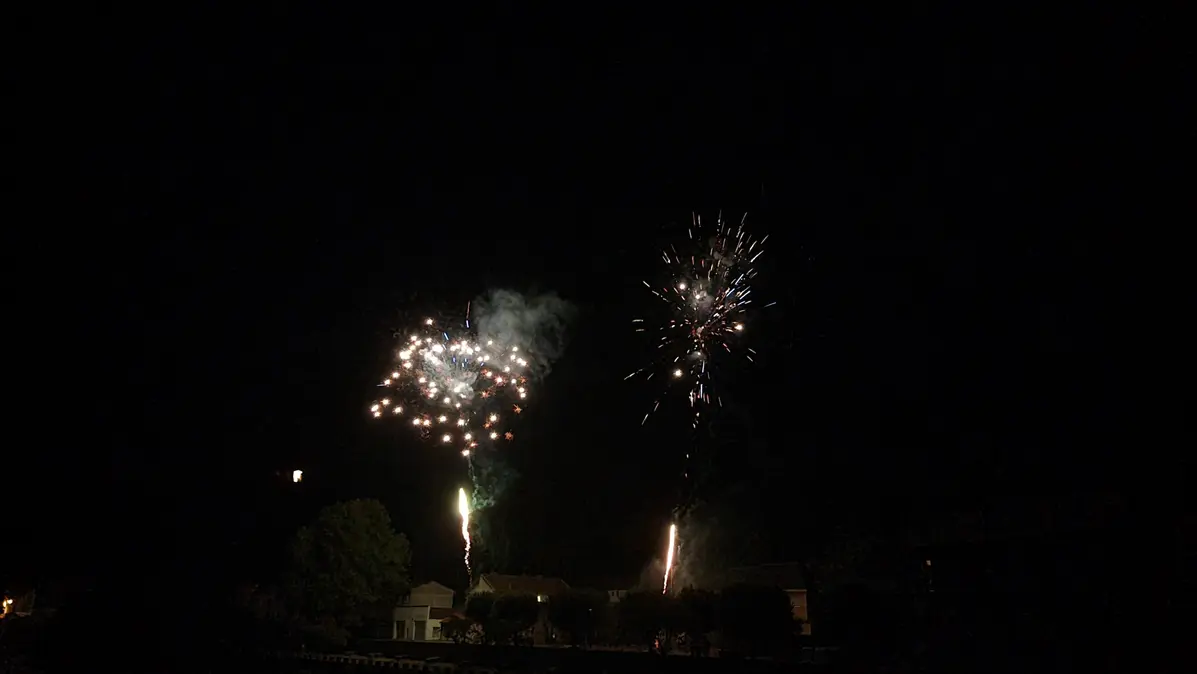 feu d'artifice du 6 septembre 26 à Villefranche de Rouergue